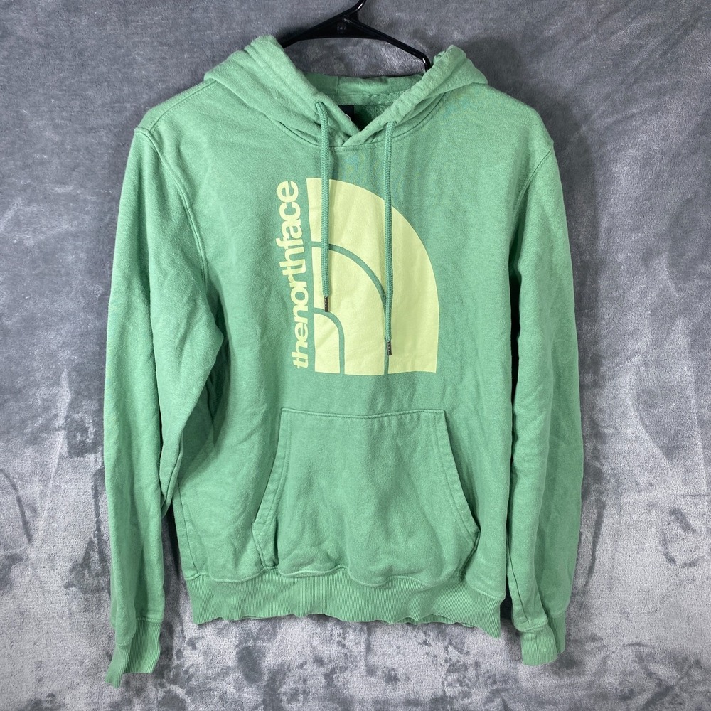 The North Face Hoodie Mens Small Fleece Pullover Sweatshirt Drawstring Half Dome